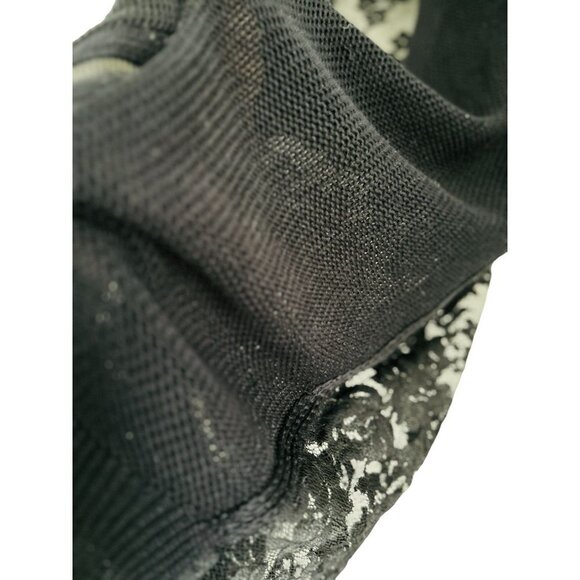 Robert Rodriguez Silk Cashmere Black Crewneck Lace Knit Sweater Vest Size Small - Picture 7 of 10